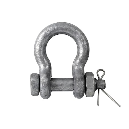 Aztec Lifting Hardware Shackle Anchor 7/8 Safety Bolt HDG w/Pin SBT078